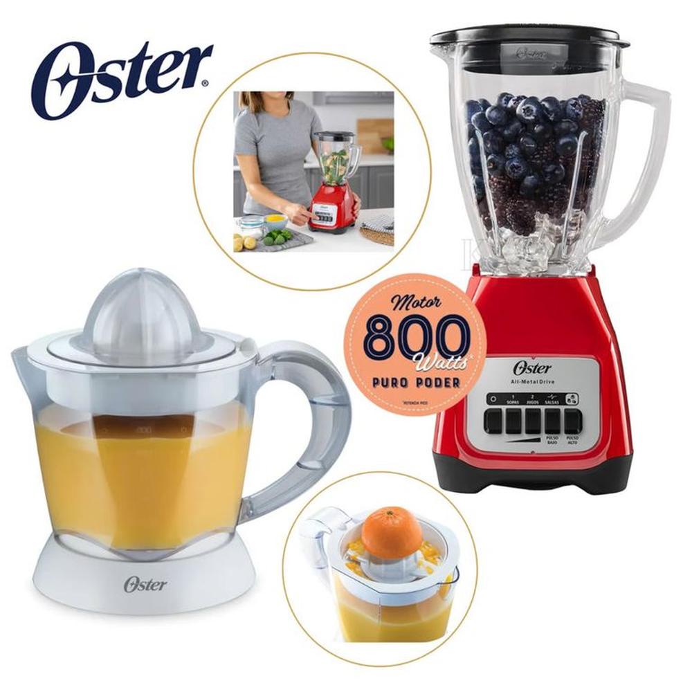 Combo Oster Licuadora 1.5 Litros + Cítrico FPSTJU407W Combo Oster Licuadora 1.5 Litros + Cítrico FPSTJU407W