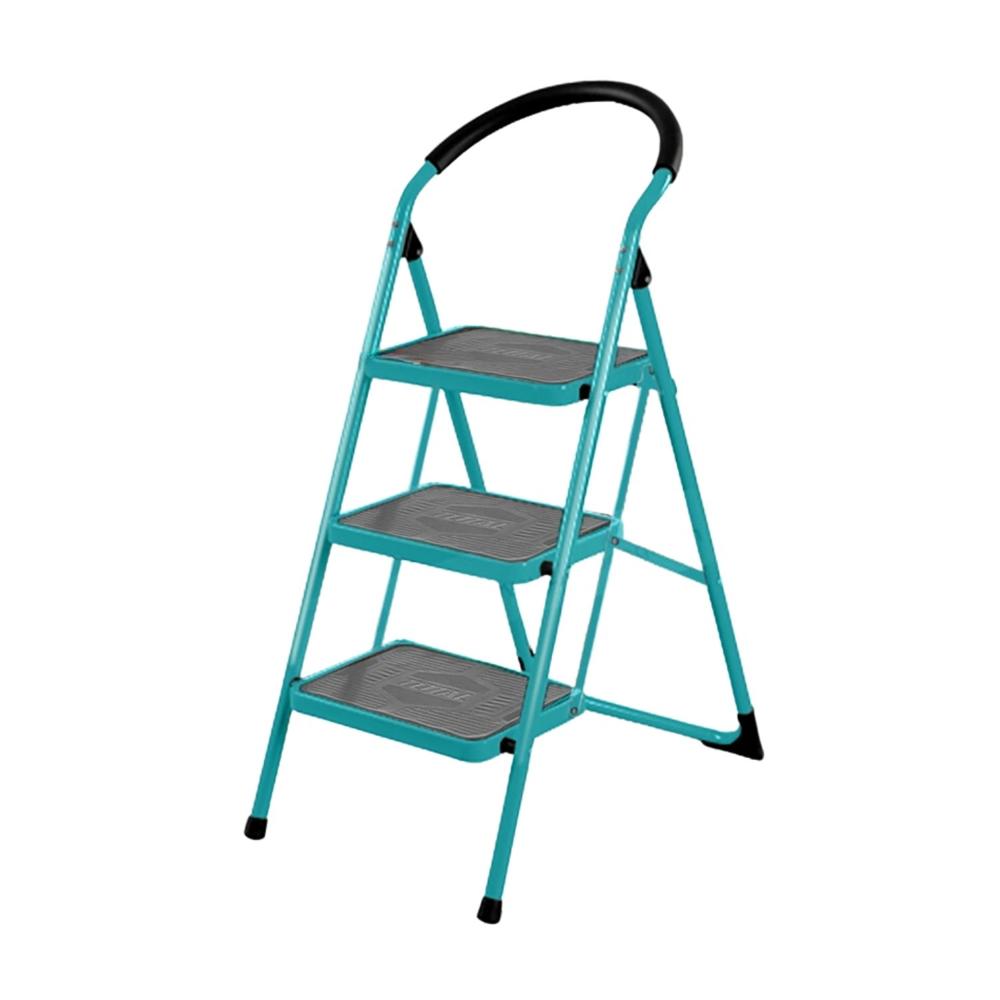 Escalera Tubular de Acero 3 Pasos Soporta 150kg To
