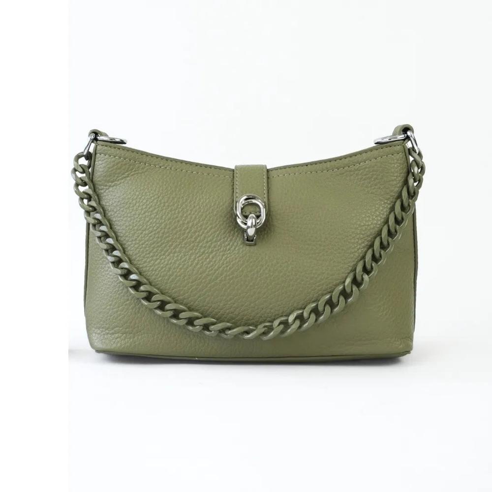 Cartera crossbody grecia 3 correas - verde