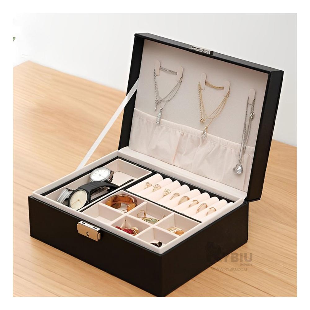 Alhajero para Damas en Color Negro Y+Post-it Adhesivos Alhajero para Damas en Color Negro Y+Post-it Adhesivos