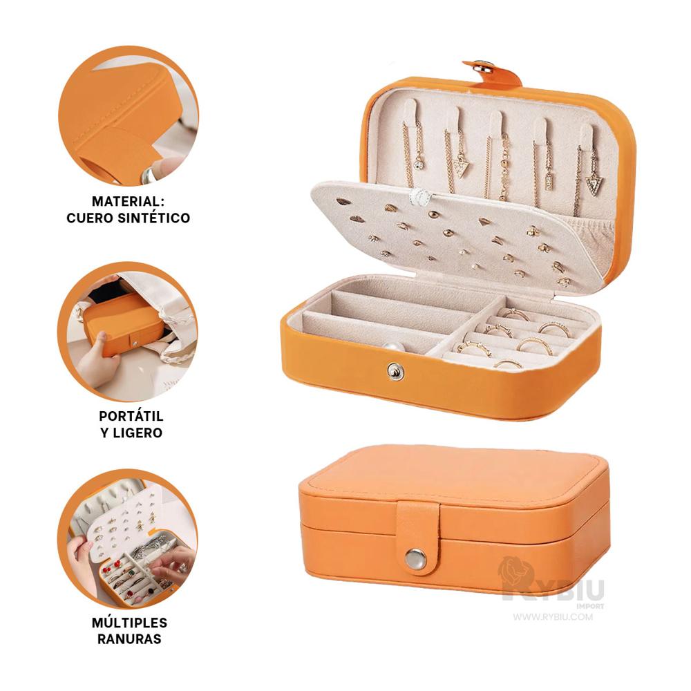 Caja Util de Joyas en Tono Anaranjado Y+Post-it Adhesivos