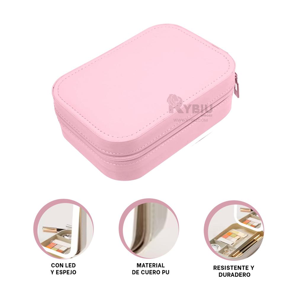 Cajon Estetico con Led en Tono Rosado Y+Banderitas Adhesivas Cajon Estetico con Led en Tono Rosado Y+Banderitas Adhesivas