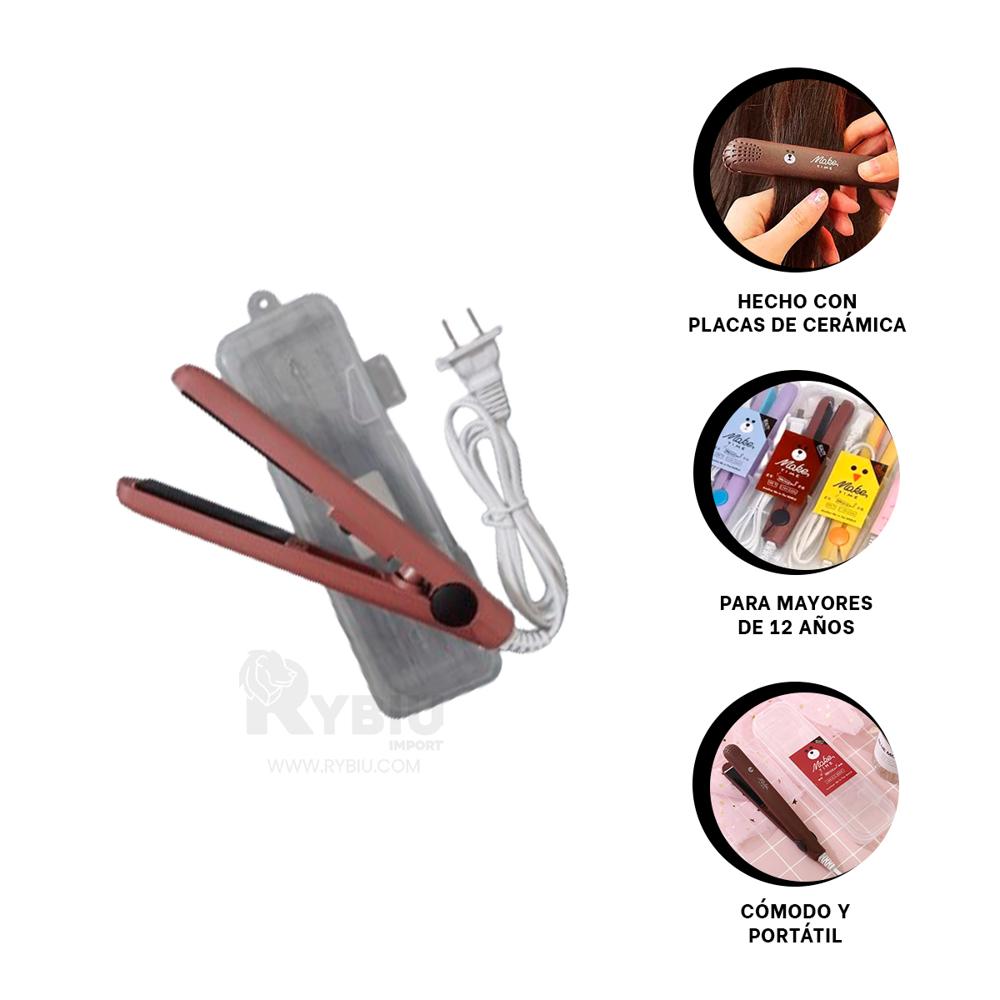 Planchador Alisa en Chico Guinda Y+Regalo Ligas para Peinar Planchador Alisa en Chico Guinda Y+Regalo Ligas para Peinar