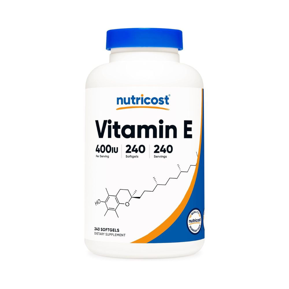 Vitamina E Nutricost 400 Iu 240 Cápsulas Blandas