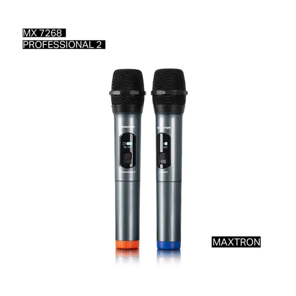 MICRÓFONO MAXTRON MX 7258 PROFESSIONAL 2 INALÁMBRICO