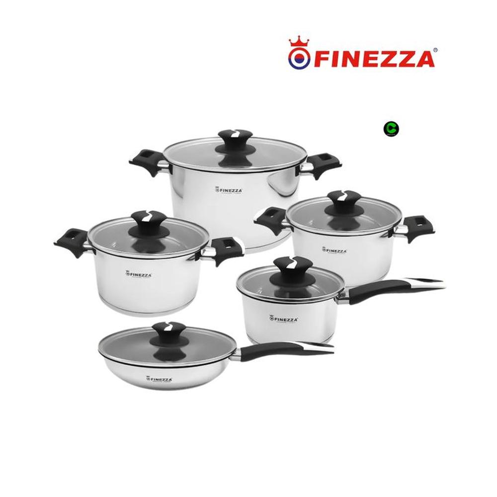 Juego de Ollas de Acero inoxidable FZ-1068A-IN de 10 Piezas