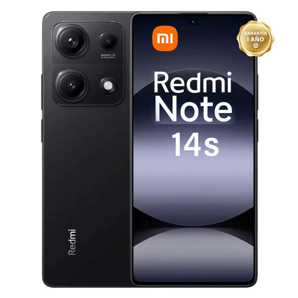 Celular Xiaomi Redmi Note 14S Black 8GB RAM 256GB ROM - EU