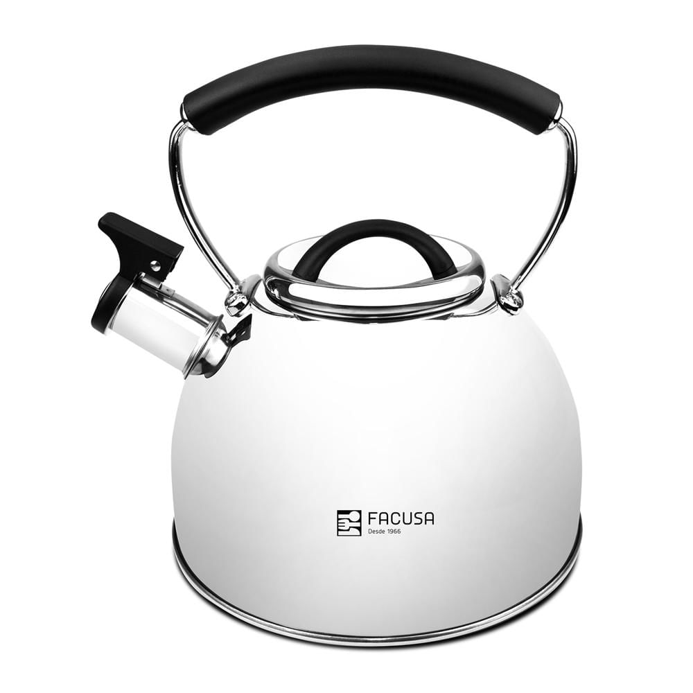 Tetera Facusa Acero Inoxidable 2.5 Litros Silbante Alta Calidad 2025