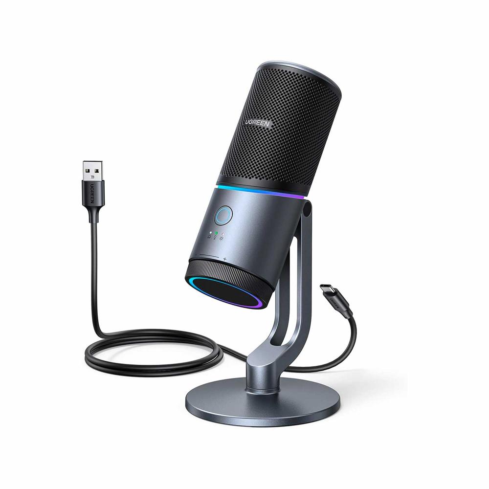 Ugreen Microfono USB RGB boton de silencio 24bit/96kHz CM769 - 35629