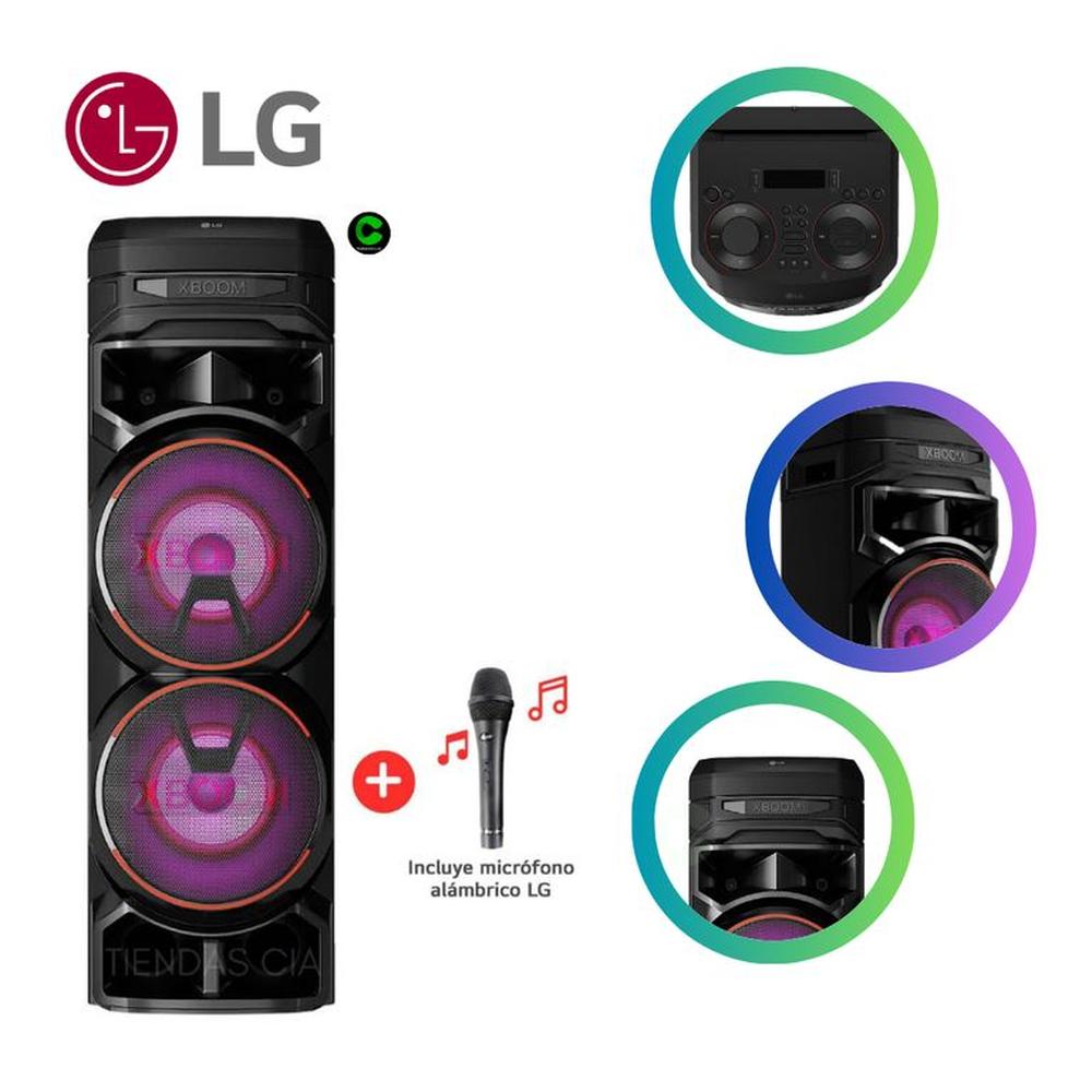 Equipo de sonido LG XBOOM RNC9 con Micrófono Inalámbrico