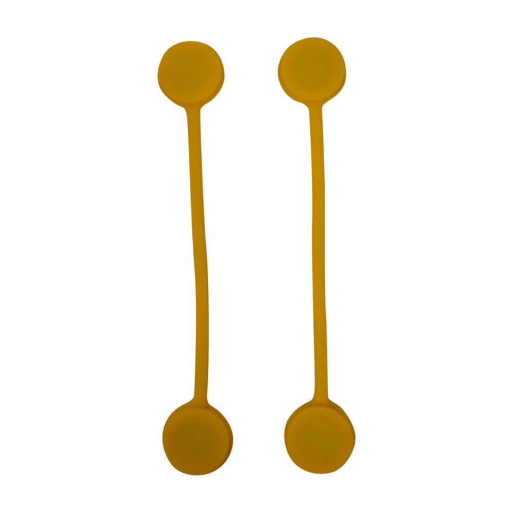 Pack de 2 Organizador Sujetador de Cables AR-SC050 Amarillo Orange