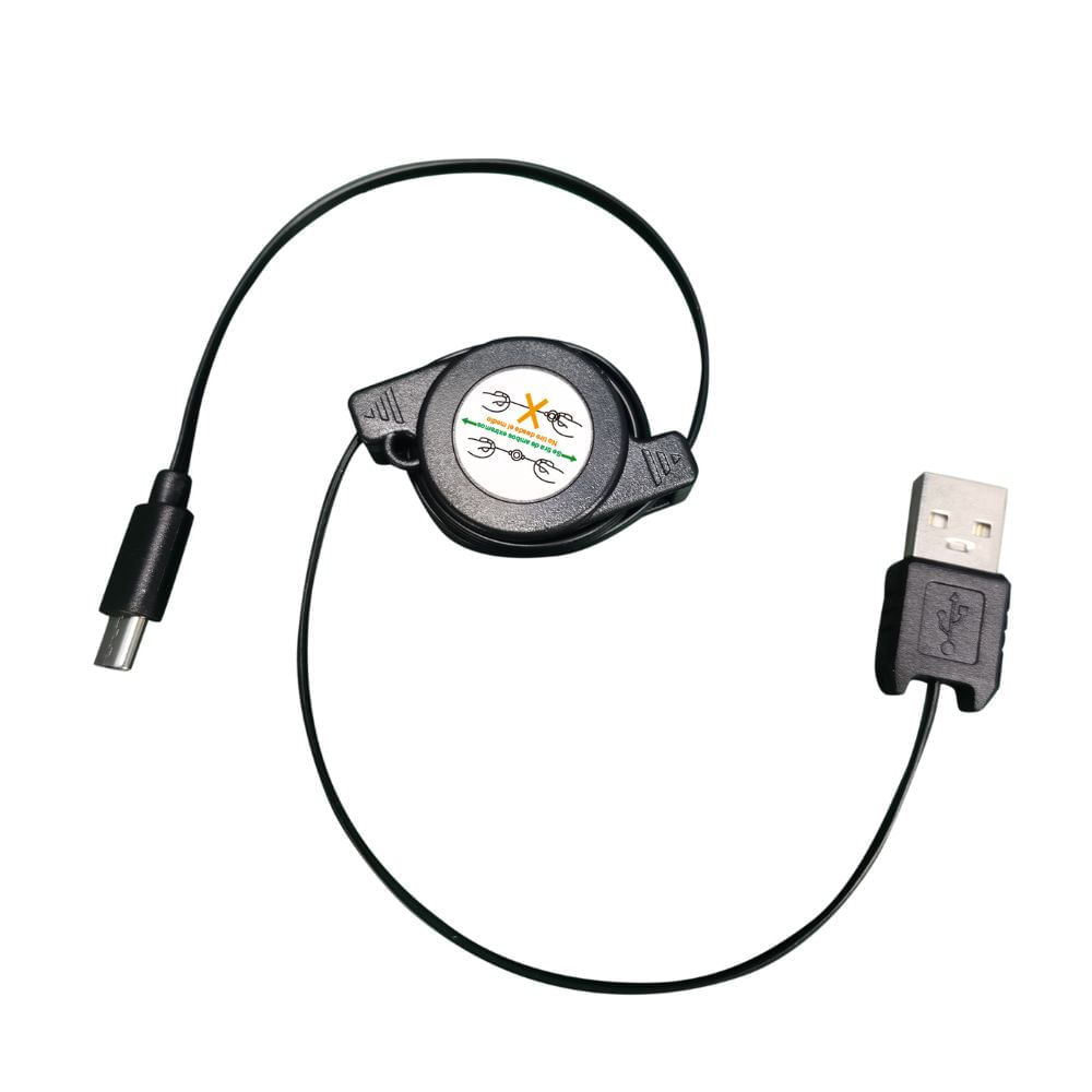 Cable Tipo C Retractil AR-SC051 Negro Orange
