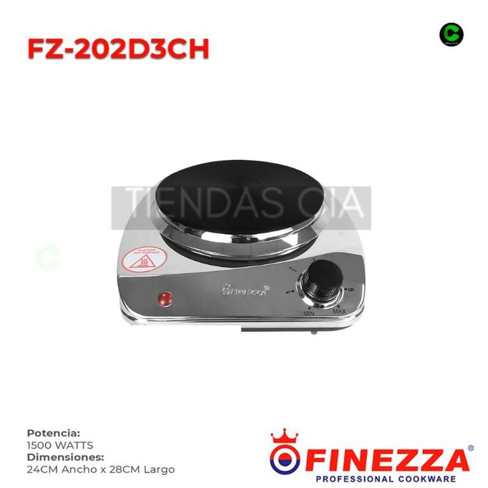 Cocina Eléctrica Fineza FZ-202D3CH 1Hornilla-Acero