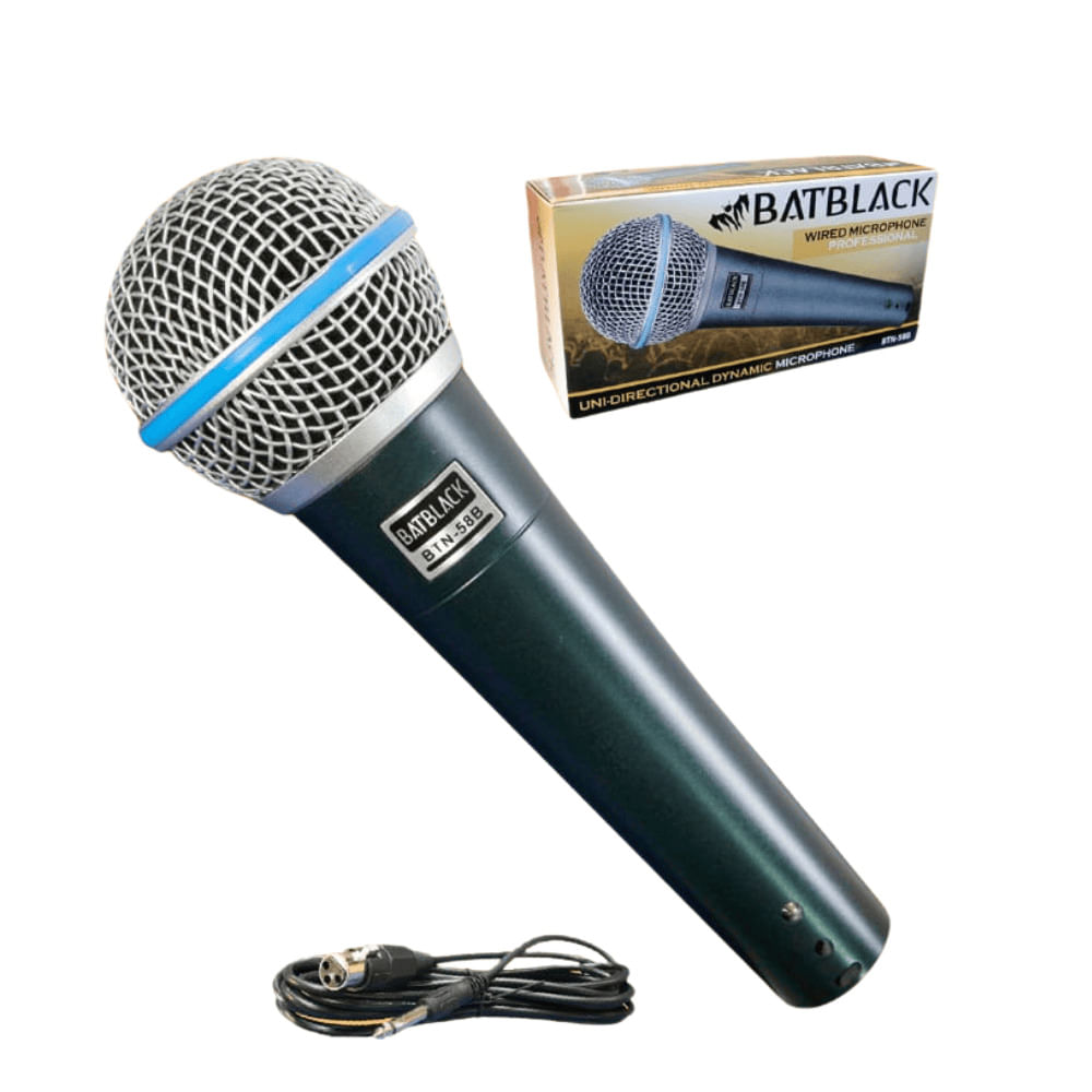 Microfono Vocal Unidireccional Batblack  BTN-58B