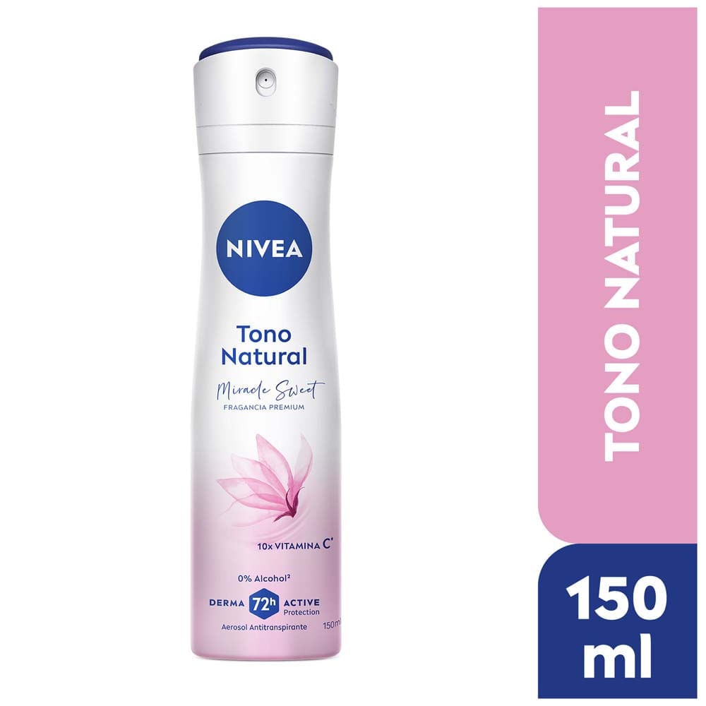 Desodorante para Mujer Spray NIVEA Miracle Sweet Frasco 150ml