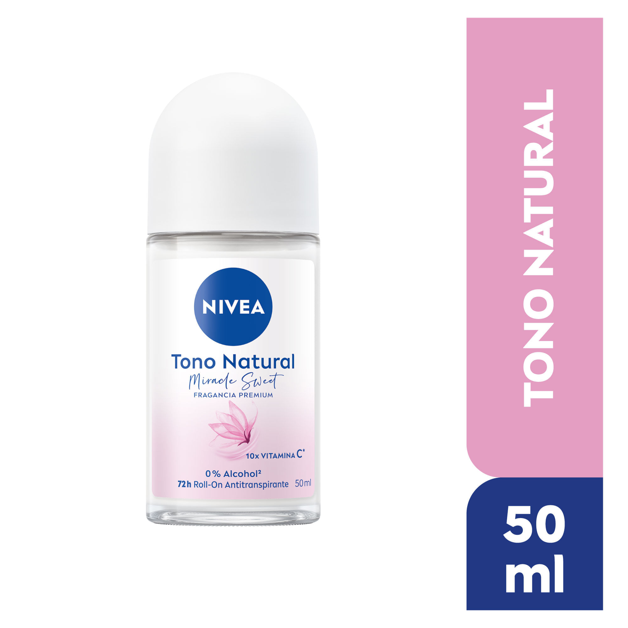Desodorante para Mujer en Roll On NIVEA Miracle Sweet Frasco 50ml