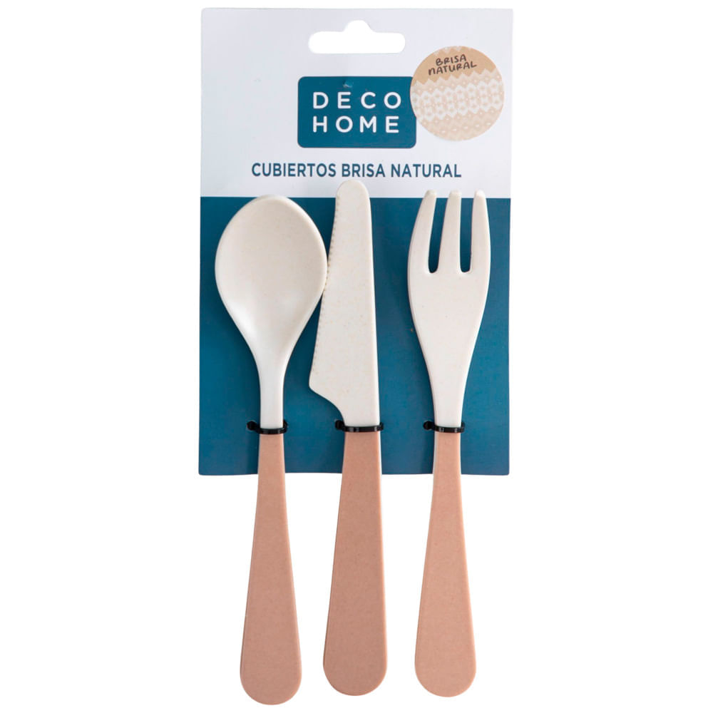 Set de Cubiertos DECO HOME Brisa Natural 3un OI 2025