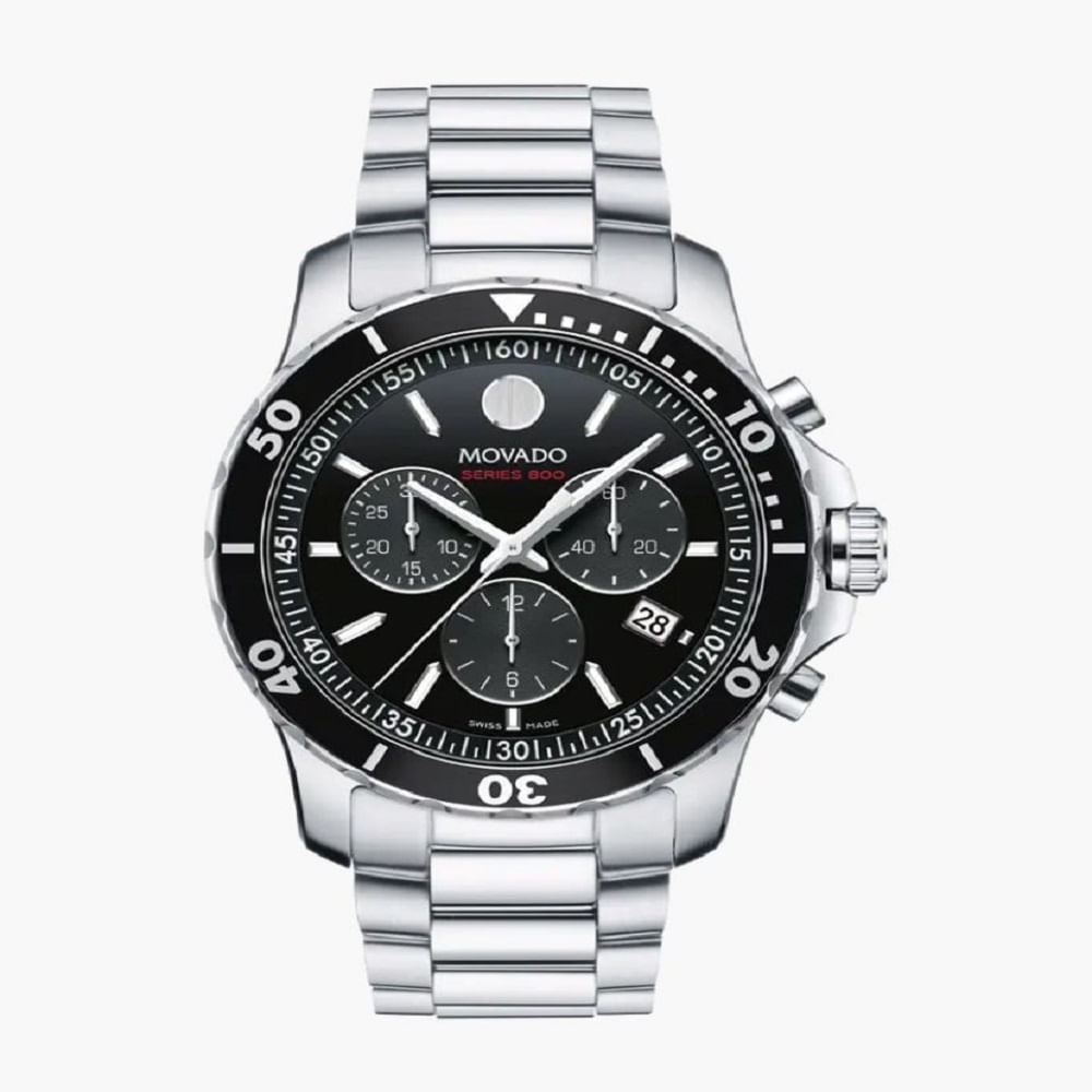 RELOJ MOVADO SERIES 800 CRONOGRAFO NEGRO