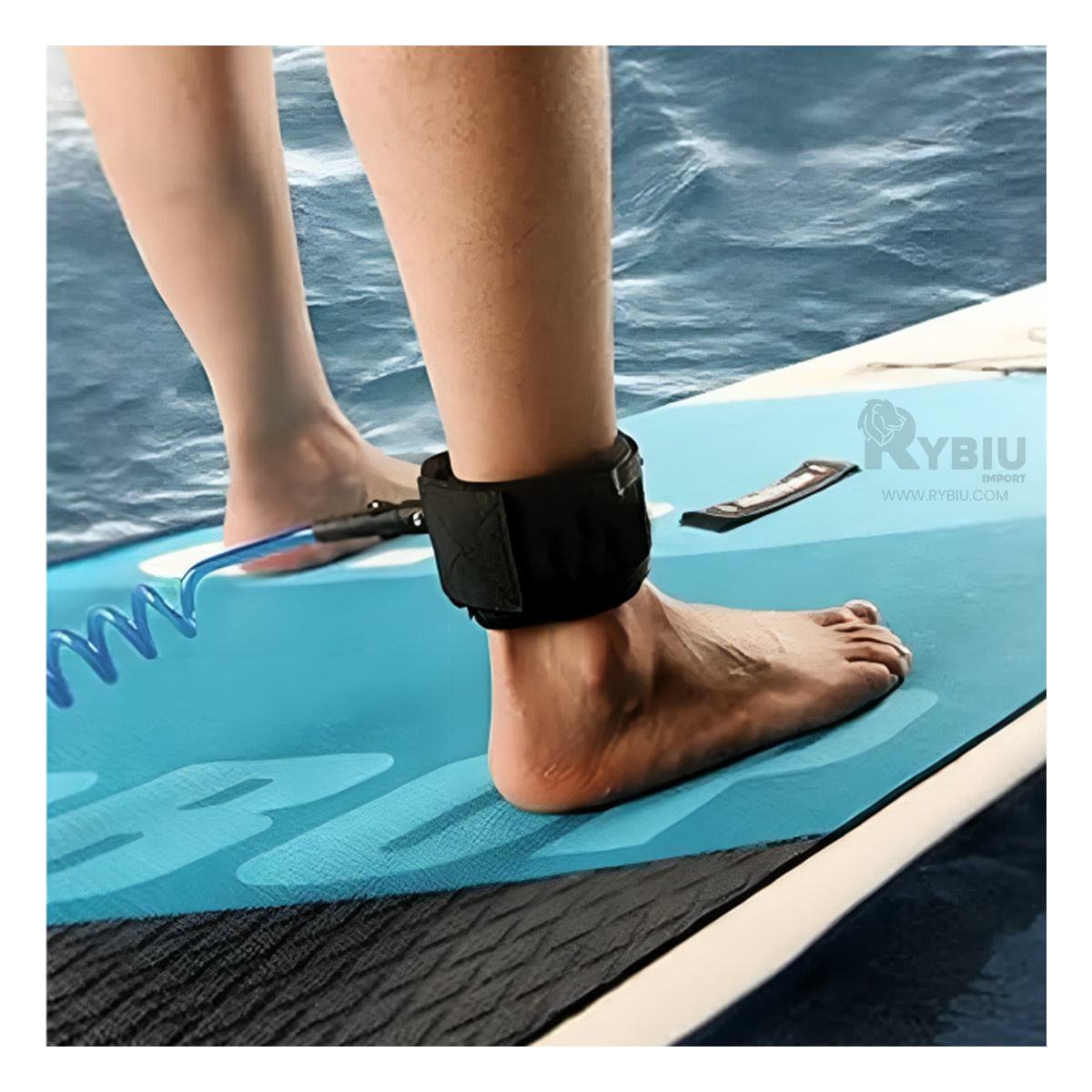 Correa con Elasticidad en Tono Azul Y+Papel de Regalo