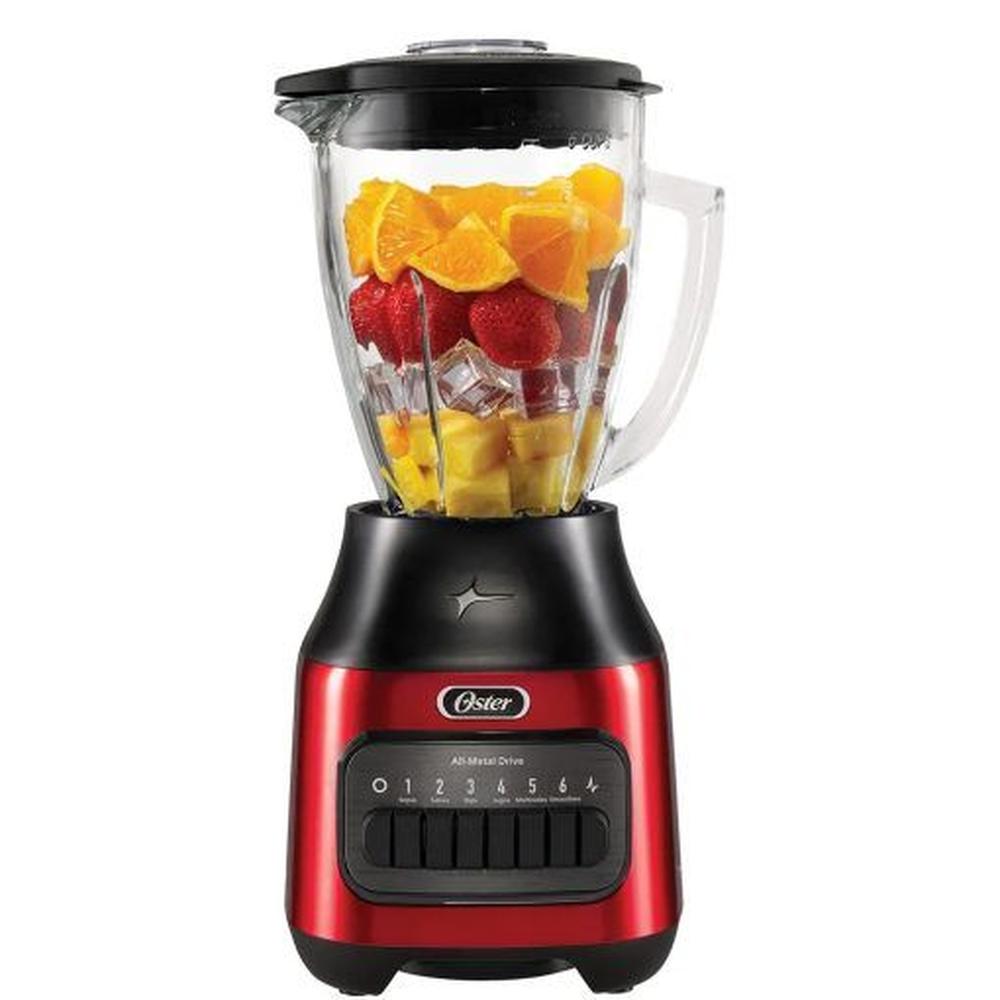 Licuadora Oster 1.5L de 6 Velocidadades BLSTPEG-CPB Rojo