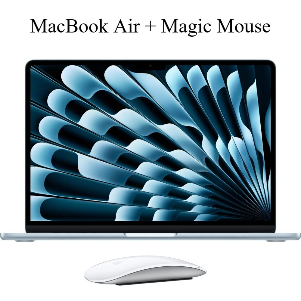 Laptop Apple MacBook Air 13"" M4 16GB RAM 256GB SSD Magic Mouse Lightning Sky Blue