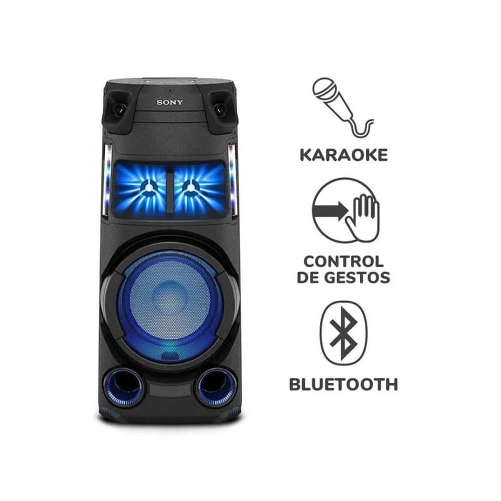 EQUIPO DE SONIDO SONY  MHC-V43D BLUETOOTH KARAOKE NEGRO