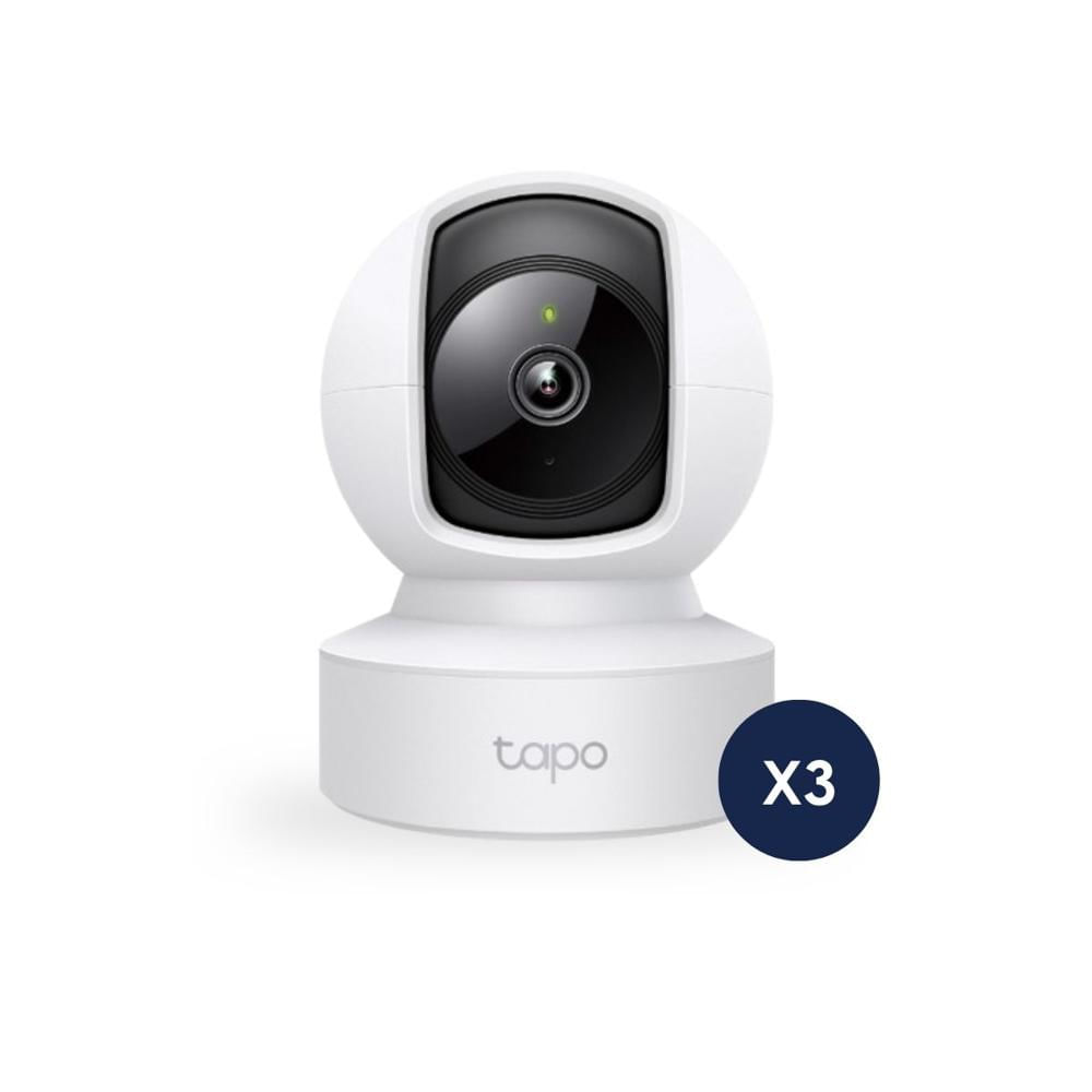Kit de 3 Cámara de seguridad Wifi Tapo C202 Full HD visión 360 Audio y Seguimiento