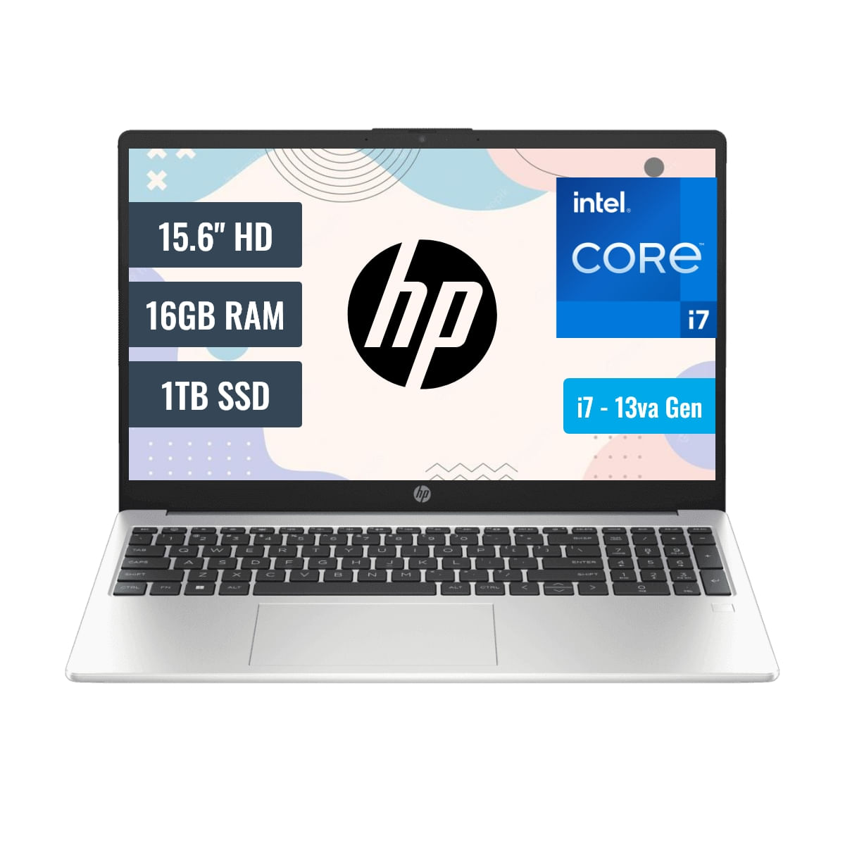 Laptop HP 250 G10 Intel Core i7 1355U 16GB RAM 1TB SSD M.2 15.6 HD FreeDOS 9S7D1LS