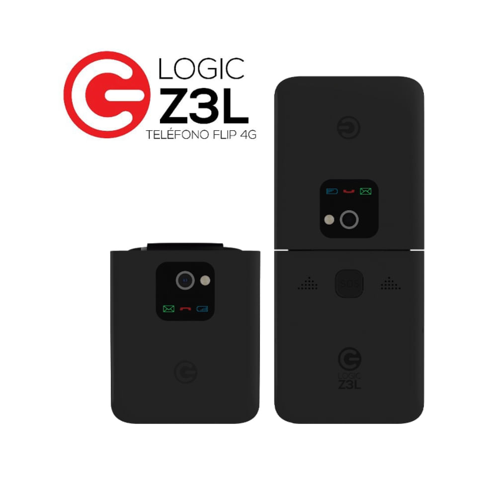 Celular Logic Z3L 4G, Pantalla de 2.4"",Bateria 950 mAh, Radio FM