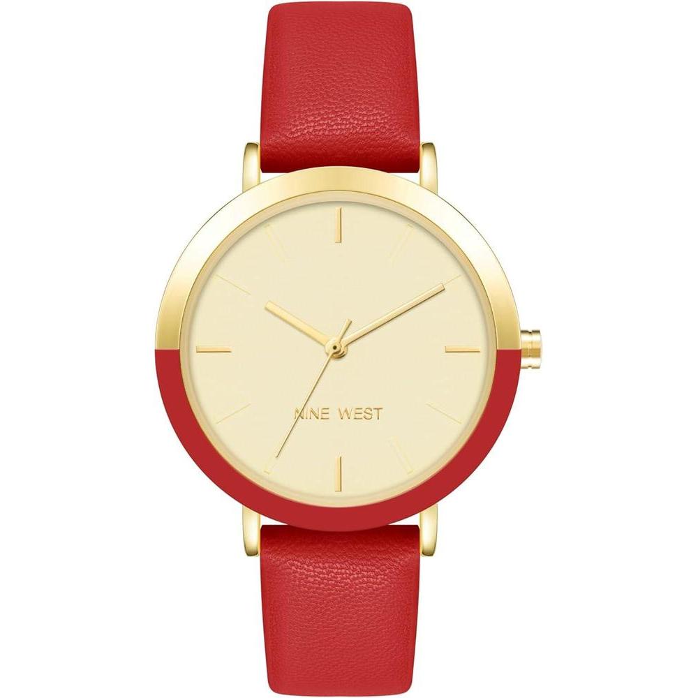 Nine West: reloj de mujer con cuarzo japonés y cuero sintético