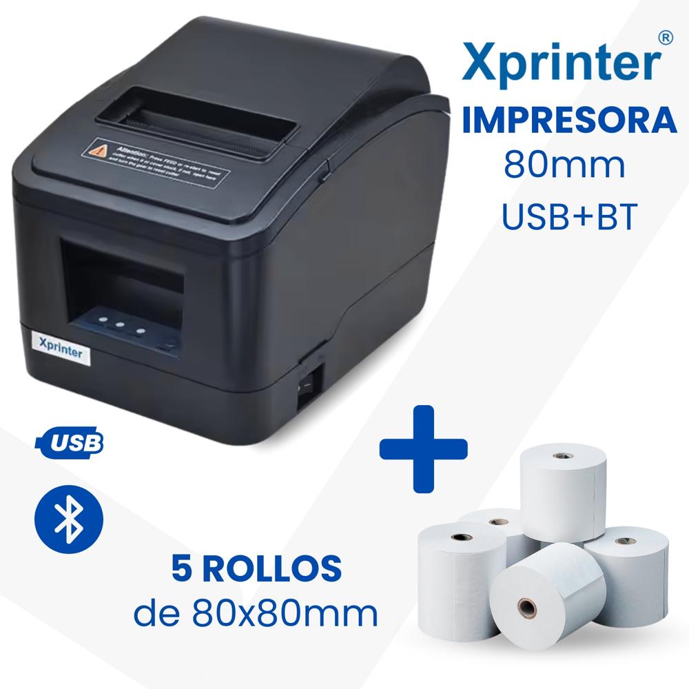 Impresora Ticketera Térmica 80MM USB + Bluetooth XPRINTER XP-V320N