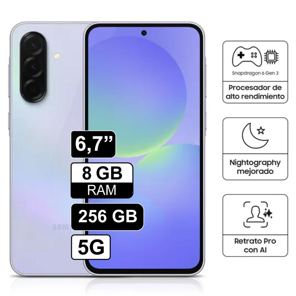 Celular Libre Samsung Galaxy A36 67 128GB 8GB RAM Violeta