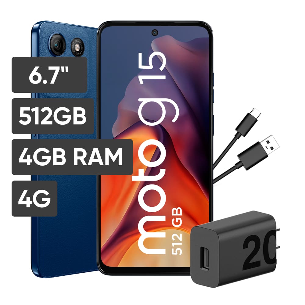 Smartphone MOTOROLA G15 512 6.7"" 4GB 512GB 50MP Navy Peony