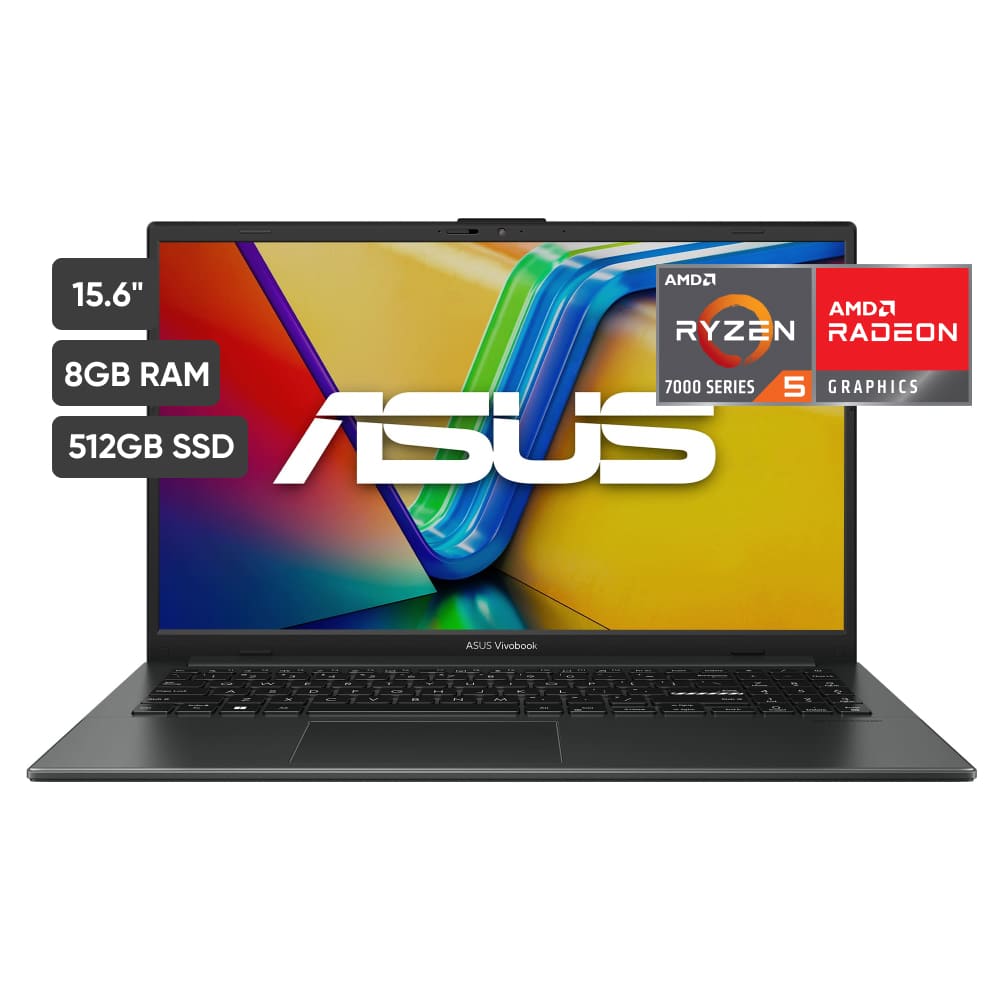 Laptop ASUS Vivobook Go 15 15.6"" AMD Ryzen 5 7520U 8GB 512GB SSD