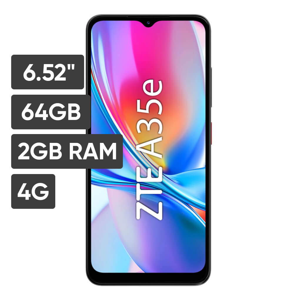 Smartphone ZTE Blade A35e 6.52"" 2GB 64GB 8MP AI Camera Gris