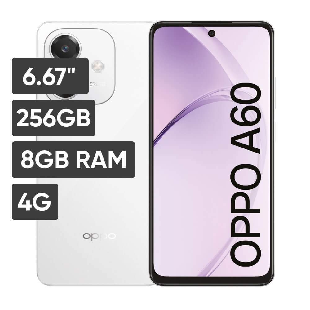 Smartphone OPPO A60 6.67"" 8GB 256GB 50MP Blanco