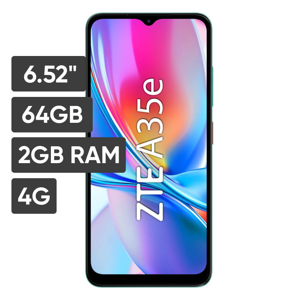 Smartphone ZTE Blade A35e 6.52"" 2GB 64GB 8MP AI Camera Verde