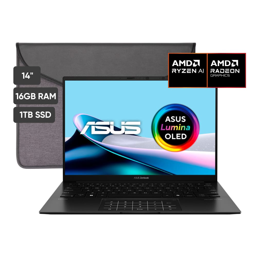 Laptop ASUS Zenbook 14 UM3406KA-QD092W 14"" AMD Ryzen AI 7 350 16GB 1TB SSD