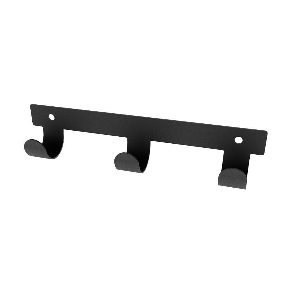 Perchero de Pared Classic 3 Ganchos Negro Ducasse