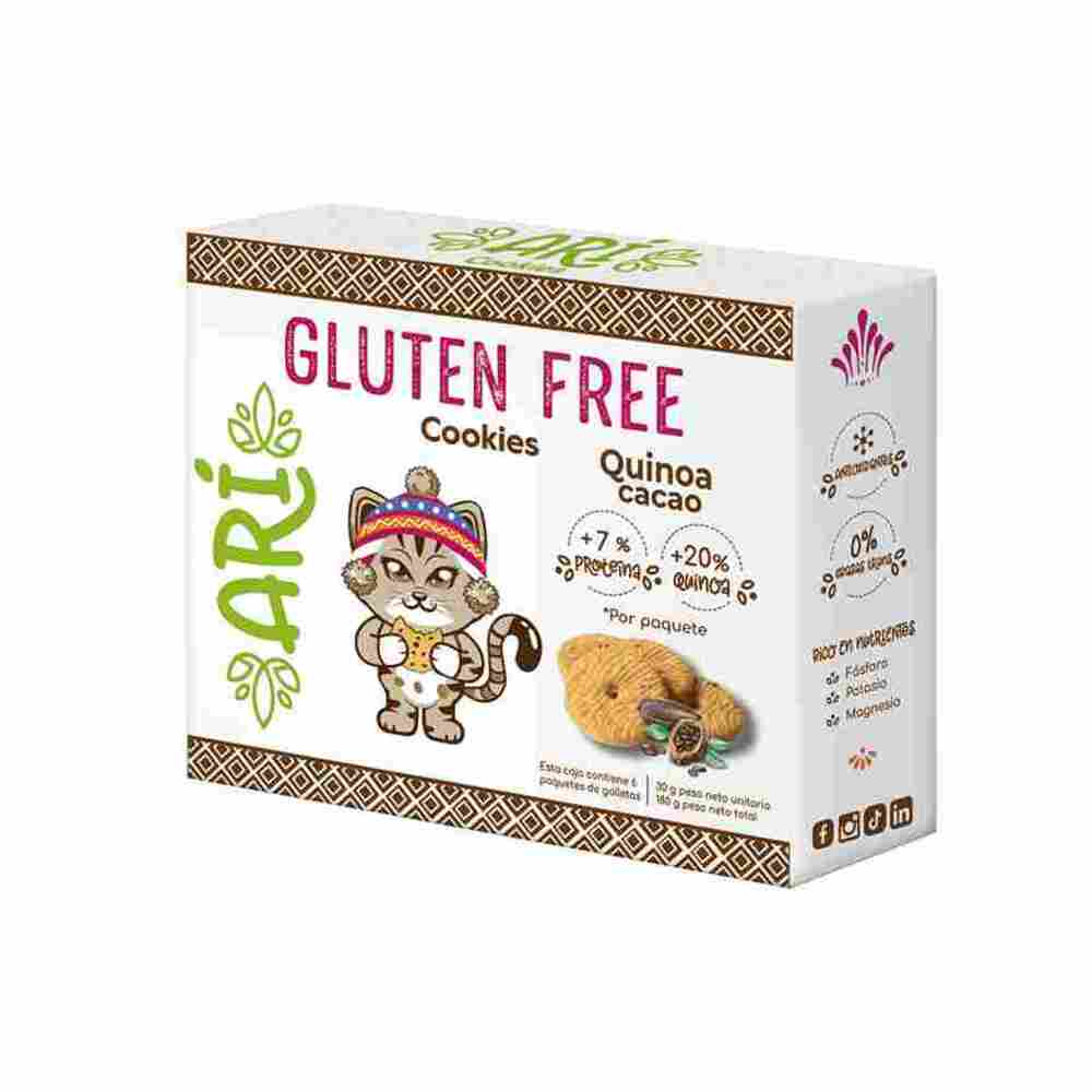 Galletas Gluten free Quinoa Cacao Ari 6 unidades