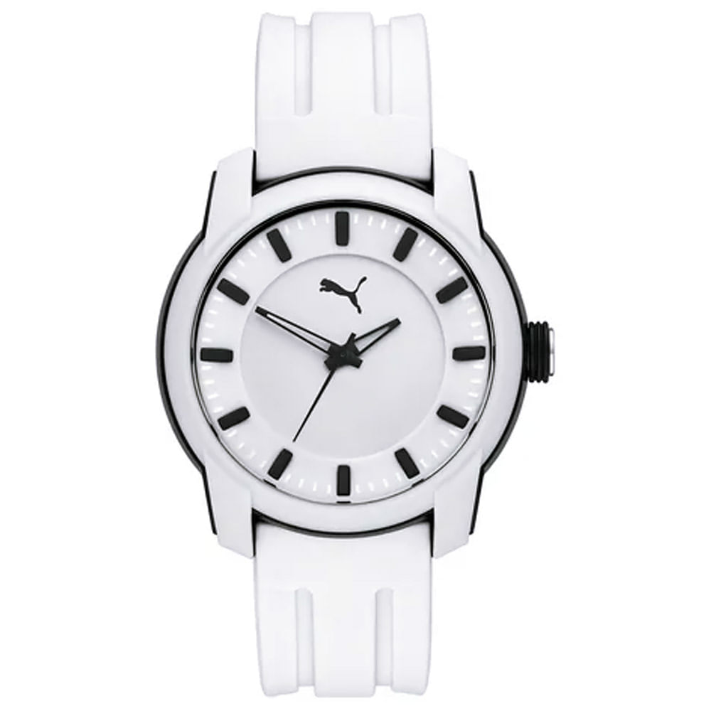 Reloj Puma P6017 Para Hombre Correa de Silicona Blanco