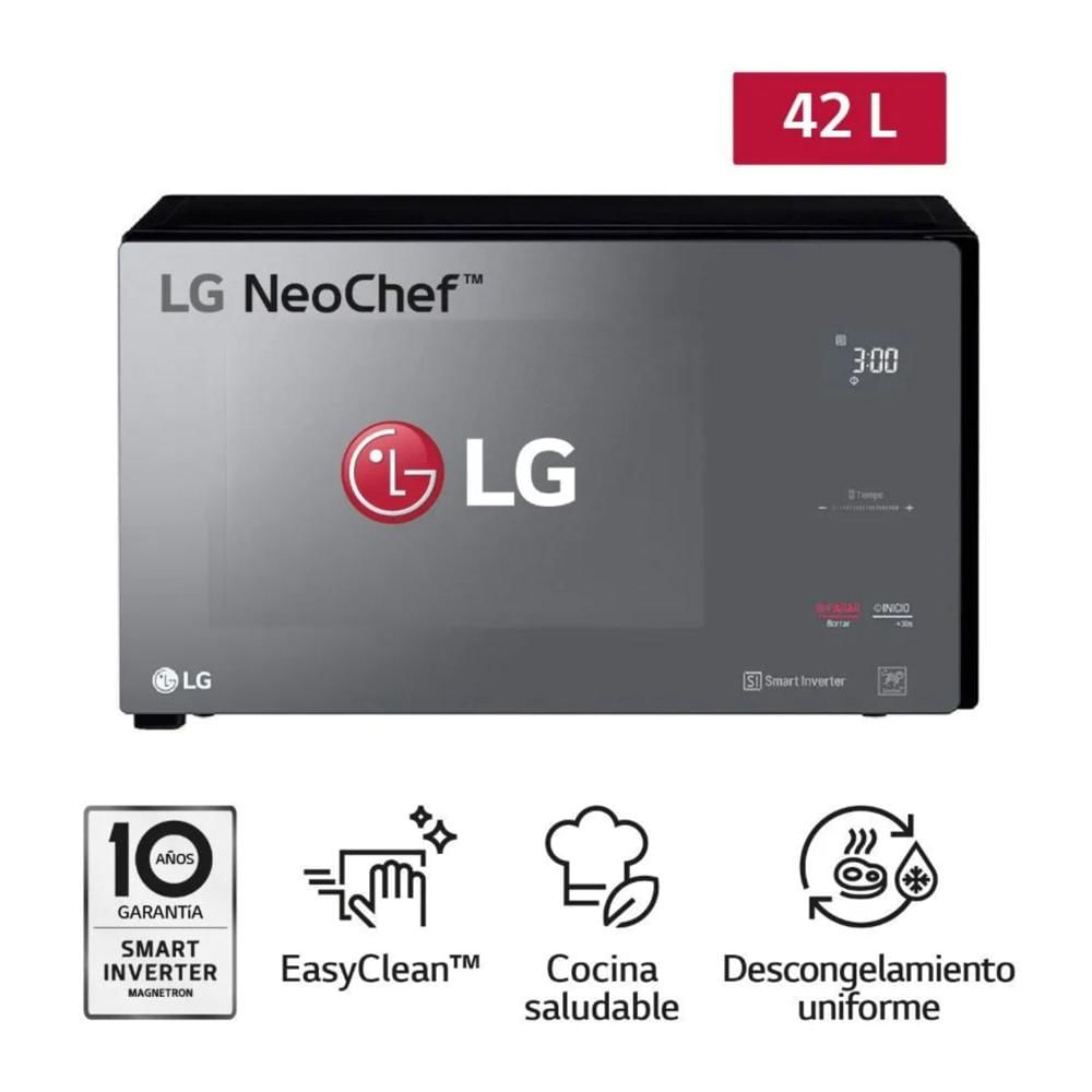 HORNO MICROONDAS LG MS4296DIR NEGRO 42L