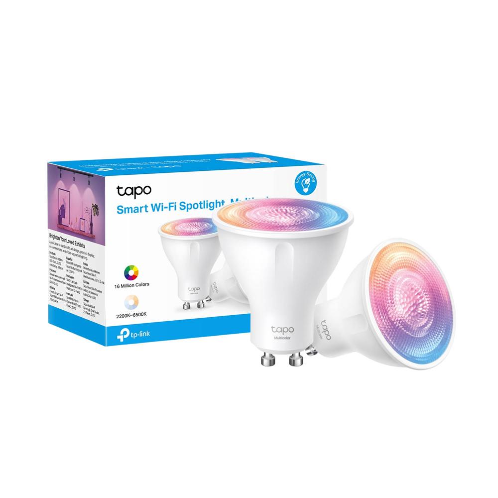 Tapo L630 2-pack Foco LED Multicolor GU10 Brillo Regulable Control Voz