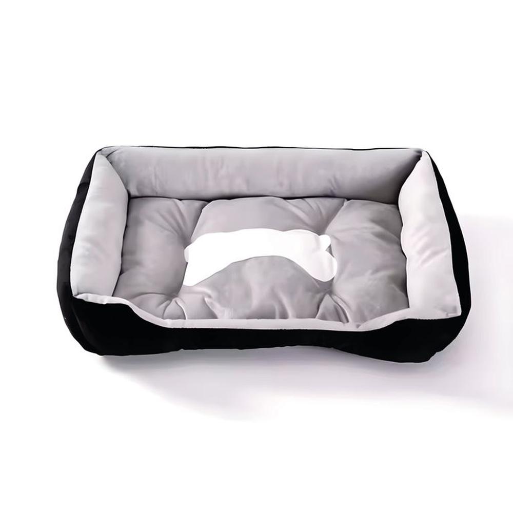 Cama Para Perros Antideslizante y Lavable Negro Talla XS