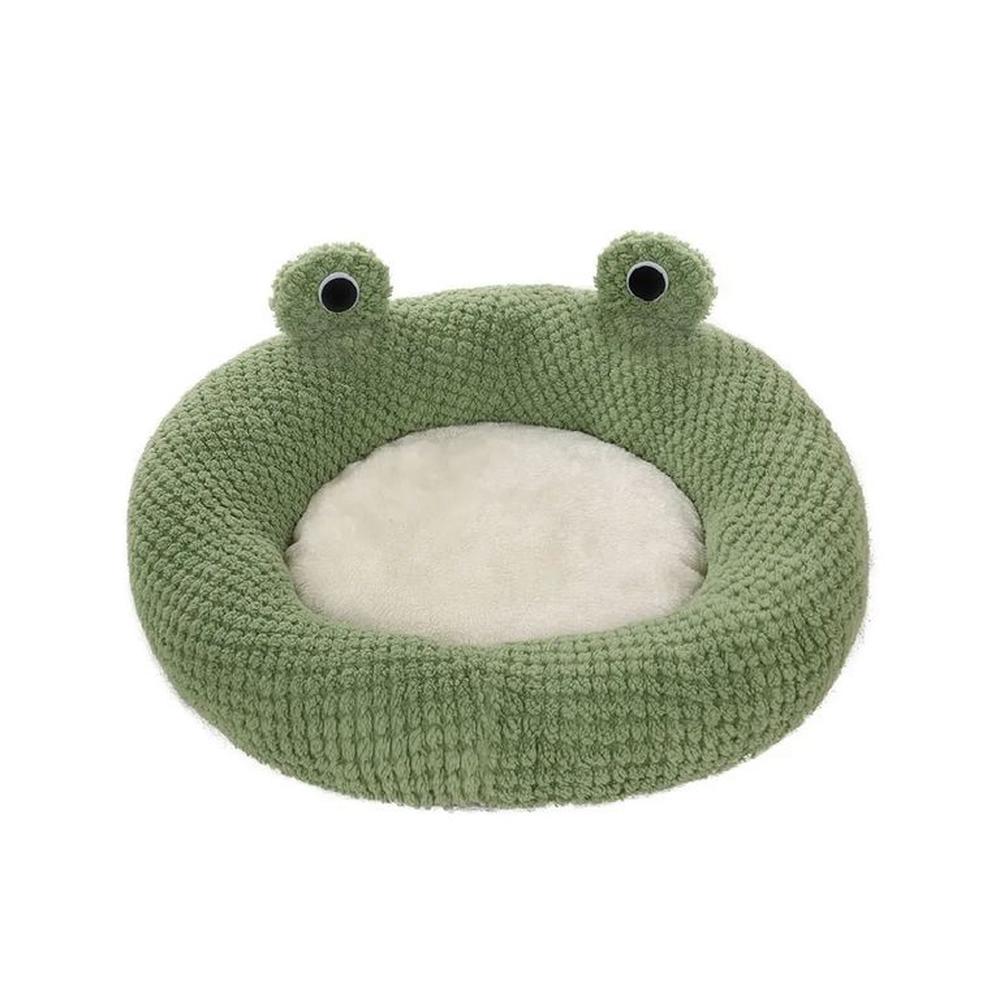 Cama Rana Donut Para Mascotas Terciopelo Suave Talla XL Cama Rana Donut Para Mascotas Terciopelo Suave Talla XL