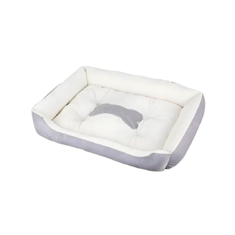 Cama Para Perros Antideslizante y Lavable Gris- Talla S