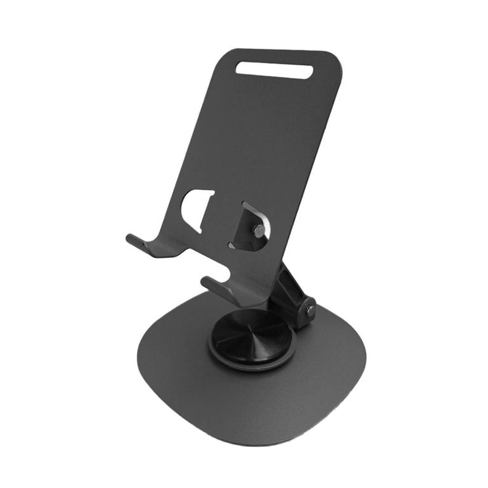 Soporte De Mesa Para Celular S&T Metal Giro 360° L-382 Gris Oscuro Soporte De Mesa Para Celular S&T Metal Giro 360° L-382 Gris Oscuro