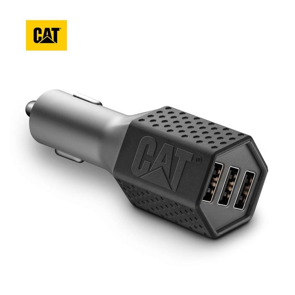 Cargador De Auto CAT Resistente Carga Rápida USB 7-2A DC 3Puertos Cargador De Auto CAT Resistente Carga Rápida USB 7-2A DC 3Puertos