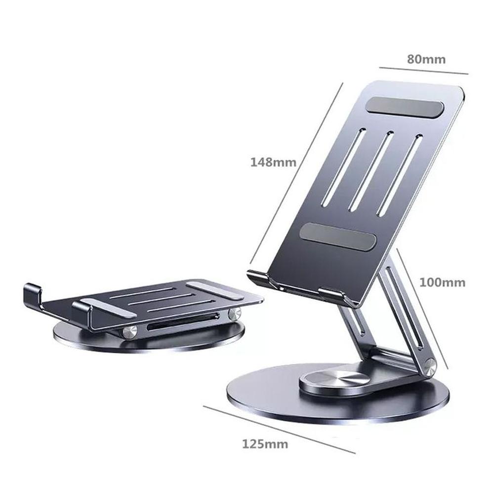 Soporte para celular Corporativos for business aluminio giro 360° hs211 Dark Grey -Tablet Soporte para celular Corporativos for business aluminio giro 360° hs211 Dark Grey -Tablet