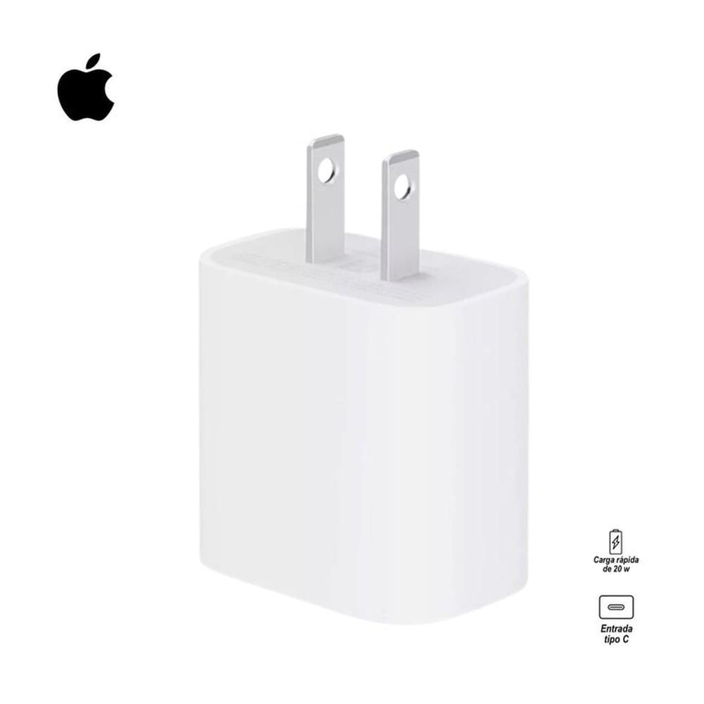 Cargador De Pared Usb-C 20W Para Iphone Y Ipad A2305 Blanco